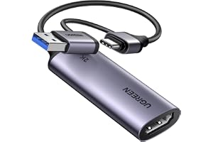 UGREEN Video Capture Card, 4K Eingang und 2K30Hz Capture, HDMI till USB C/A
