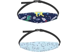 BIBITI 2 Stück Kopfhalterung Kindersitz,Kopfhalter Auto Schlaf Kind,Baby-Fallschutz-KopfstüTze,Baby Schlafen Schlafkissen Car Headrest,Comfy Kopfgurt,für Coche Kinder KopfstüTze Befestigungshalterung Band