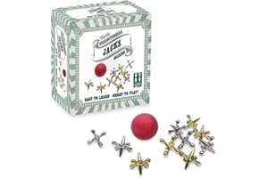 Toyrific Classic Jacks Game Set with Ball and Bag, Fun Family Game for Kids and Adults, Portable Travel Toy Gift