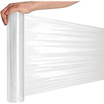 Stretchfolie Mit Handgriffen, 38 Cm X 300 M – Reißfest, Selbstklebend & Ideal Für Umzug Und Lagerung