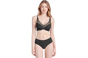 POWER FLOWER Sujetador Push-up con Aros para Mujer – Cobertura Total, diseño de Malla, cómodo y con Buen Soporte