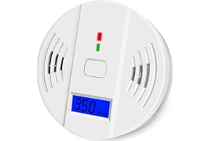 RAHOLY Carbon Monoxide Alarm CO Detector，Carbon Monoxide Monitor with LED Display Test，CO Alarms Monitor for Home Safety,Disaster prevention supplies(AA Battery NOT Included)
