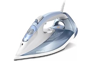 Philips 7000 Series Steam Iron - 2600W, 220 g steam boost, SteamGlide Plus soleplate - DST7011/26 - Light Blue/Gray