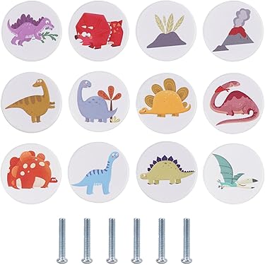 6 Muschel Keramik Möbelknöpfe - Elegante Schubladengriffe Im Cartoon Design