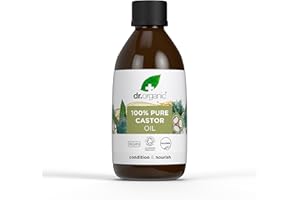 DR. ORGANIC Dr Organic Castor Oil, 100% Pure & Cold Pressed, Nourish & Condition, for Dry Skin & Hair, Massage, Carrier Oil, Aromatherapy, Natural, Vegan, Cruelty Free, Certified Organic, 250ml
