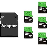 KEXIN Micro SD Karte 16GB 5 Stück Speicherkarte + Adapter UHS-1 MicroSDHC Speicherkarten Class 10 U1 C10 Memory Karte Mini SD