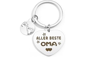 BOMEON Oma Geschenke Weihnachten Muttertagsgeschenk Ostergeschenk Oma Schlüsselanhänger, Geburtstagsgeschenk Geschenkideen Sinnvolle Geschenke für Mama von Sohn Tochter Romantische Besondere Geschenke Oma