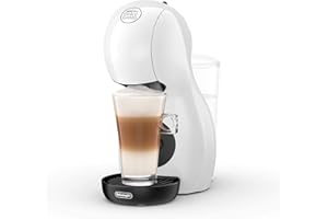 NESCAFÉ DOLCE GUSTO De'Longhi Piccolo XS EDG110.WB Macchina per Caffè Espresso e Altre bevande in Capsula, Manuale, 0.8 lt, Bianco