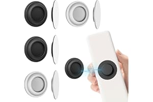 QUAZARPYON 2025 Magnetische Fernbedienungshalterung aus Silikon, 4 Stück, Wandhalterung, Fernbedienungshalter, ohne Bohren, selbstklebend, Wand-Organizer für Haus, Büro, Schule (Kreis)