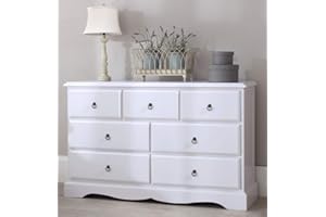 ROMANCE ANTIQUE WHITE FURNITURE Romance TRUE White Large Chest of Drawers. Large 3 over 4 French chest of drawers. FULLY ASSEMBLED