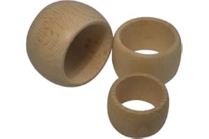 JOWE Serviettenringe aus Holz, 6 STK (49 x 31 mm)