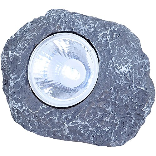 10er Set LED Solar Leuchten Steine Beleuchtung Garten Dekoration Lampen Außenlichter - 5