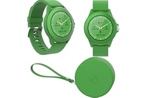 FOREVER Colorum CW-300 Smartwatch Wodoodporny IP68 - Pulsometr z Krokomierzem Śledzeniem Snu Licznikiem Kalorii - Długi Czas Pracy Baterii - Zegarek Sportowy Unisex na Android/iOS (zielony)