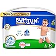 Bumtum Baby Diaper Pants, Large Size 30 Count, Double Layer Leakage Protection Infused With Aloe Vera, Cottony Soft High Absorb Technology (Pack of 1)