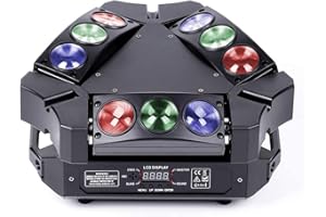 WZYBUTA Cabeza móvil LED Luces de Discoteca dmx512 Luces para FiestaRGB 7/13CH Luz de fiesta para DJ Bars Club Estadio Efectos de iluminación Luz de escenario