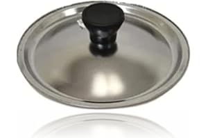 MBRO Pan Lid Replacement Multipurpose Cooking Pans Pot Lids Round Hand Easy Grip Knob Comfy Cover Handle Fits For Frying Pans Saucepans Pots Kitchen Cookware Accessories Size 24Cm (Pack of 1)