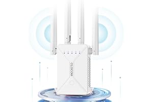 QLOCOM WLAN Verstärker Repeater 1200Mbit/s Dualband 5GHz & 2.4GHz WiFi Repeater Unterstützung WPS, App Steuerung, WiFi Booster Kompatibel zu Allen WLAN Geräten