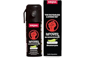 IMPOWER Self Defence Pepper Spray Green Chilli for Woman Safety - 55 ML (Pack of 1)