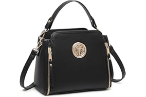 Miss Lulu Handbags for Women Cross Body Bags Ladies Fashion Shoulder Bag Girls PU Leather Top Handle Bag