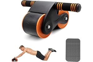 Abdominal Wheel Ab Roller Auto Rebound GLIBBUL Exercise Equipment Core Strength Training for Abs Workout Home Gym Use…