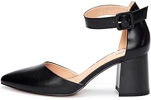 Rio Fiore H1877-A0142 Escarpins pour femme Noir/blanc/gris/bleu/beige/taupe/vert/fuchsia/violet/rouge Talon bloc de 7,5 cm Chaussures confortables avec lanières en daim souple/cuir synthétique