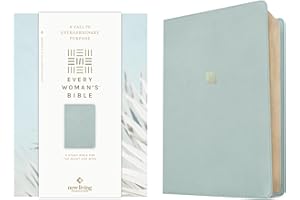 Holy Bible: New Living Translation, Sky Blue, Leatherlike, Every Woman's Bible, Filament-enabled Edition