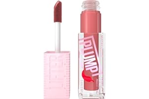 ‎MAYBELLINE Maybelline New York Glänzender Lipgloss für sichtbar vergrößerte Lippen, Falten mildernd, Mit Maxilip und Chili, Lifter Plump, Farbe: Nr. 005 Peach Feaver, 1 x 5,4 ml
