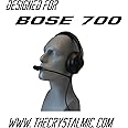 Crystal Mic Pro Typhoon for General Aviation with BoseA20 Microphone. Compatible with Bose 700