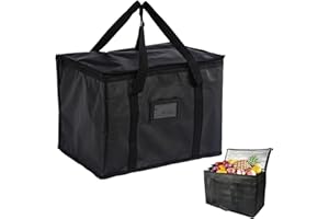 XZSKD Food Delivery Bag, 10L Delivery Bag Thermal Bags for Hot Food Delivery, Large Insulated Food Delivery Bag, Warm & Cooler Bags for Food for Hot Food Delivery for Groceries, Pizza and Delivery Services