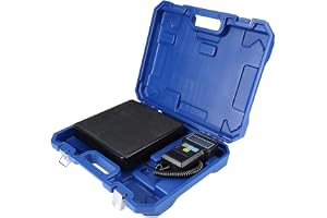 Elektronisk kylvåg 220 lb/100 kg med LCD-display, digital laddningsfunktion och bärbar låda – perfekt för A/C-system