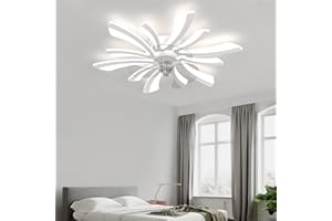 LJX 78cm Plafoniera Led con Ventilatore Integrato Silenzioso Moderno Fiore Lampadario Ventilatore con Telecomando/APP Dimmerabile Estate Inverno Ventilatore da Soffitto con Luce per Camera da letto