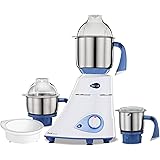 Preethi Blue Leaf Diamond MG-214 mixer grinder 750 watt (Blue/White), 3 jars & Flexi Lid, FBT motor with 2yr Guarantee & Life