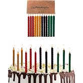 Petekoğlu (12 Adet) Renkli Balmumu Mum Doğal Petek Pasta Parti Mumu Doğum g&uuml;n&uuml; Nişan Kına Gecesi Beeswax Candle