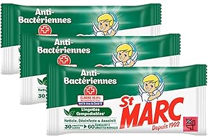 ST MARC Lingettes Nettoyantes et Désinfectantes (Anti-bacteriennes)