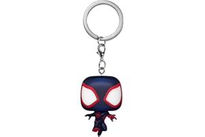 Funko Pop! Keychain: Spider-Man: Across The Spiderverse - Keychain 1 - Spiderman Into The Spiderverse 2 - Mini-Figurine en Vinyle à Collectionner Porte-clés Fantaisie - Cadeau de Noël