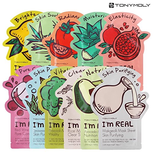 Tonymoly I'm Real Skin Care Facial Mask Sheet 3 Package (ALL11*3 = 33 Sheets)
