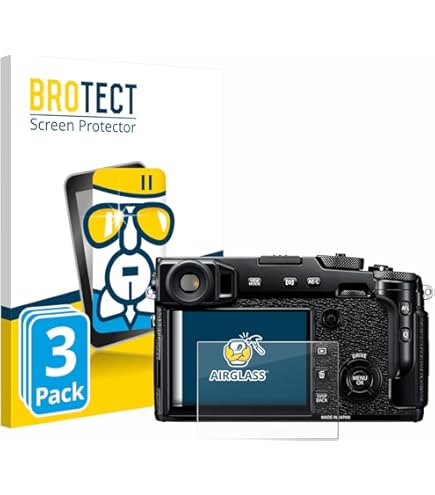 BROTECT Displayschutzfolie Für Fujifilm FinePix X70 | 2 Stück Ultra-klare Panzerglas-Folie | Kratzfest & Blasenfrei