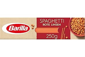 ‎BARILLA Barilla Rote Linsen Spaghetti reich an Eiweiß, glutenfrei, Tomatensauce, 250g