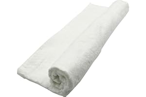 DOKUYIE Ceramic Fiber Blanket Fireproof Insulation Pipe Wall Rated to 1260 C High Temperature Resistance for Forging Pipe Insulation (1m, 10mm)