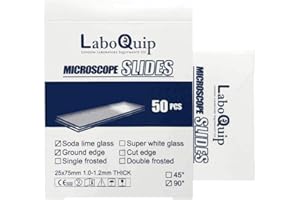 LABOQUIP LONDON LABORATORY EQUIPMENTS CO. LaboQuip Microscope Slide - Blank (7101) - Ground Edge (Pack of 50pcs)