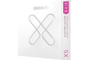 D'Addario Guitar Strings - XS Coated Electric Guitar Strings - Extended Lifespan for 6 String Guitars - XSE0942 - Super Light, 9-42 - 1 Set