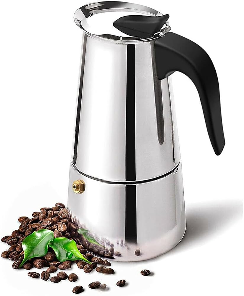 Çelik Ocak Üstü 9 Cup Fincan 450 ml Moka Pot Espresso cin285-9