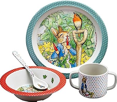 Petit Jour Peter Rabbit Service de table 4 pièces Coffret cadeau