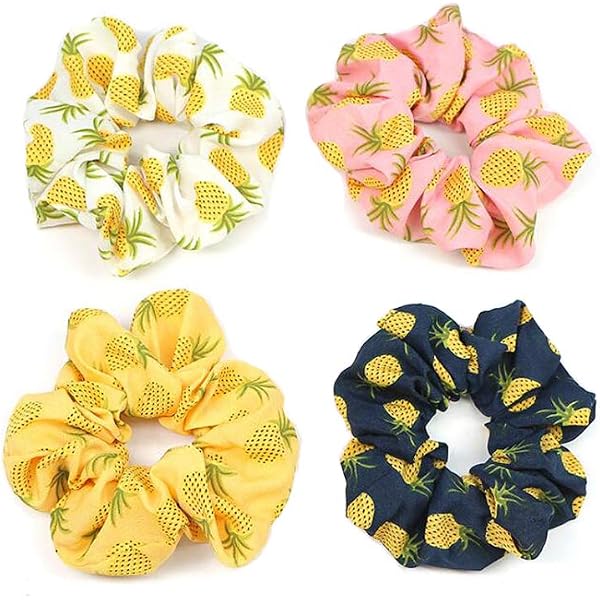 Lurrose Damen Haarband Mit Ananas-Muster – Süßes Stirnband Für Gesichtspflege, Yoga & Alltag (Weiß)