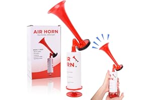 Fzyisw Druckluftfanfare, Drucklufthorn, Handheld Lufthorn Extrem Laut, Tröten zum Anfeuern, Luftdruck-Hupe, Drucklufthupe, Party Horn, Ideal für Fußball, Sportevents & Outdoor