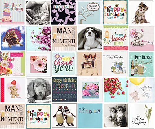 30 Bumper Mixed Greeting and Birthday Cards