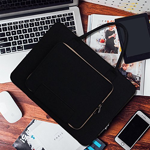 14 Zoll Laptop Schutzh  lle Filz Tasche H  lle Sleeve Case Laptoptasche Notebooktasche Schwarz