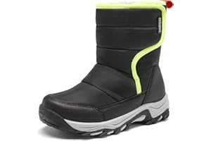 DREAM PAIRS Kids Ragazzi e Ragazze Invernali Stivali da Neve Caldi Stivali Invernali Antiscivolo