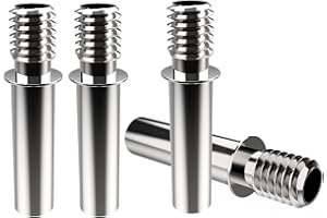 POLISI3D Lot de 4 tubes cannelés d'origine en acier inoxydable Ender 3 Neo Heatbreak compatibles avec les imprimantes 3D Creality Ender 3 V2 Neo ou Ender3 Max Neo, CR6 SE/Max/CR-5 PRO, CR10 Smart 3D