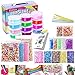 Produktbild DIY Slime kit - Kinder Spielzeug, Schleim Selber Machen mit 12 Farben Crystal Clay Schlamm, Slime-Behälter, Schaum Bälle, Obst Gesicht Dekoration, Goldfischglas Perlen, Papierzubehörbei